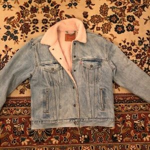 Levi’s Denim Shearling Coat